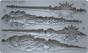 Christmas Tapers  Decor Mould by Iron orchid Designs IOD Christmas 2024