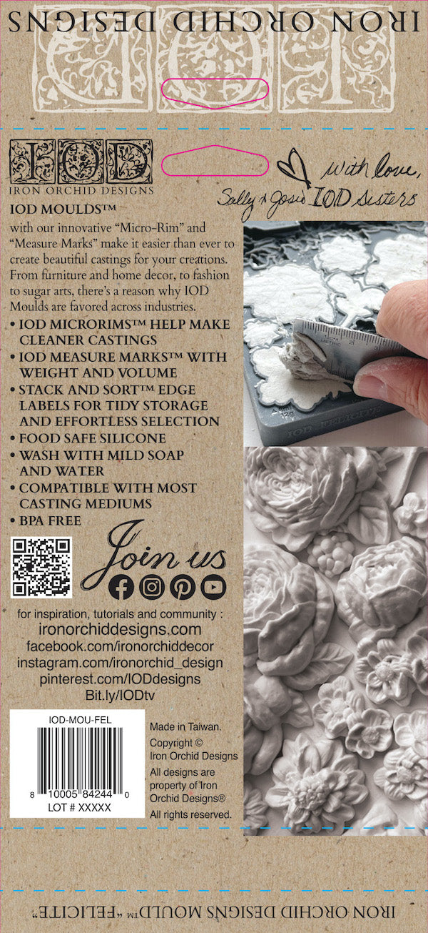 Felicite IOD Décor Mould by Iron Orchid Designs
