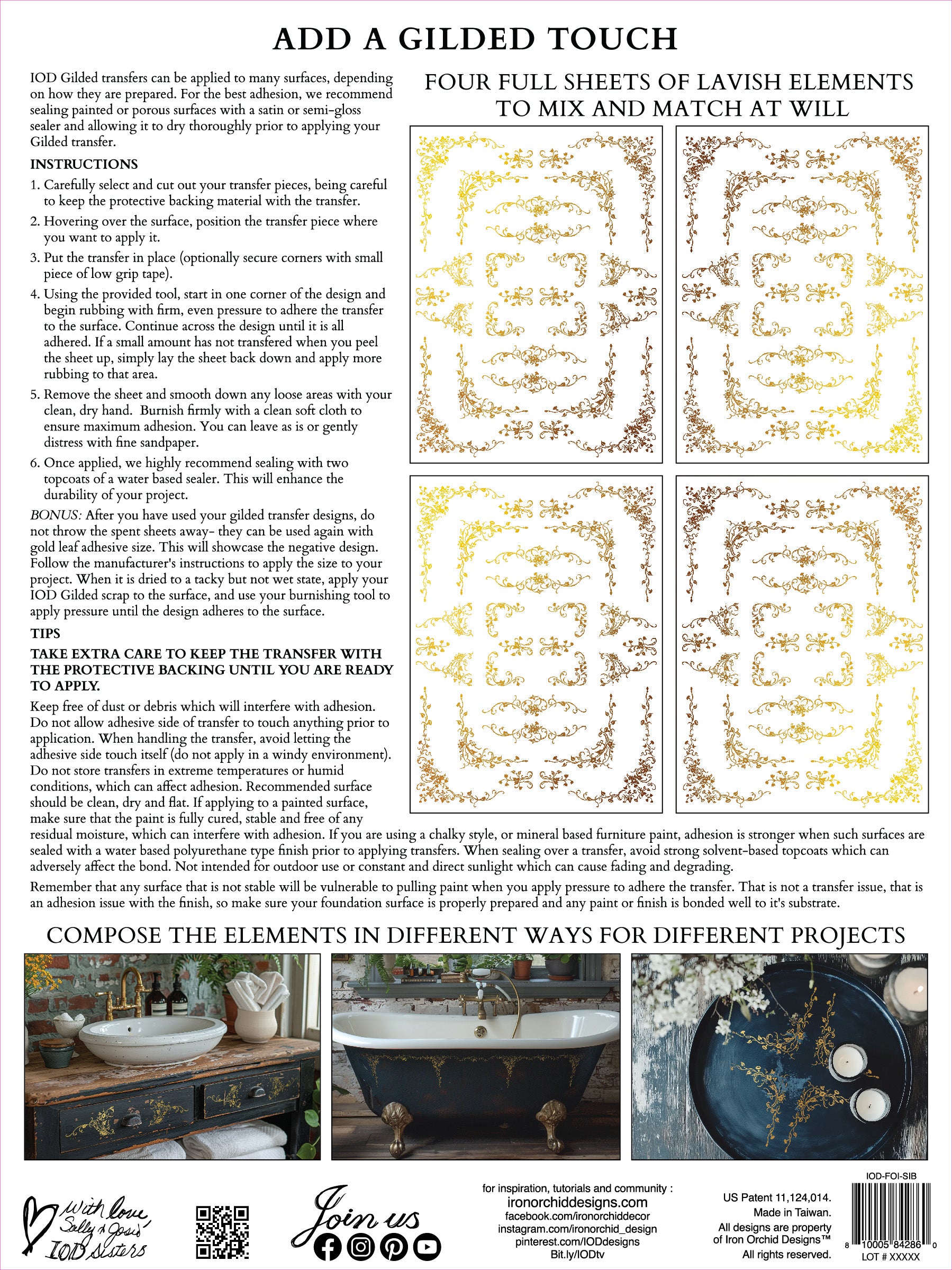 Si Belle Gilded IOD Decor Transfer - IOD Spring 2025 launch