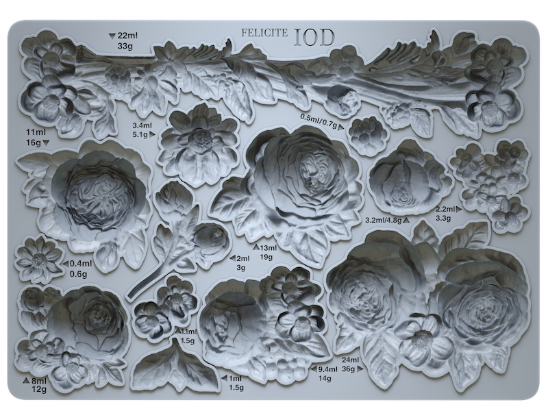 Felicite IOD Décor Mould by Iron Orchid Designs