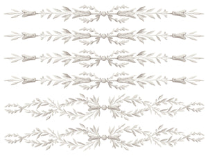 Trompe L'oeil Laurel  Paint Inlay by Iron Orchid Designs IOD