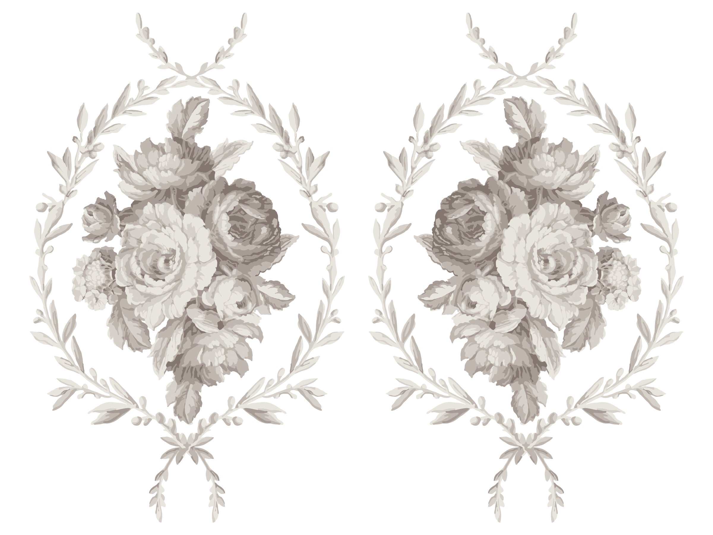 Trompe L'oeil Laurel  Paint Inlay by Iron Orchid Designs IOD