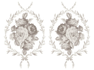 Trompe L'oeil Laurel  Paint Inlay by Iron Orchid Designs IOD