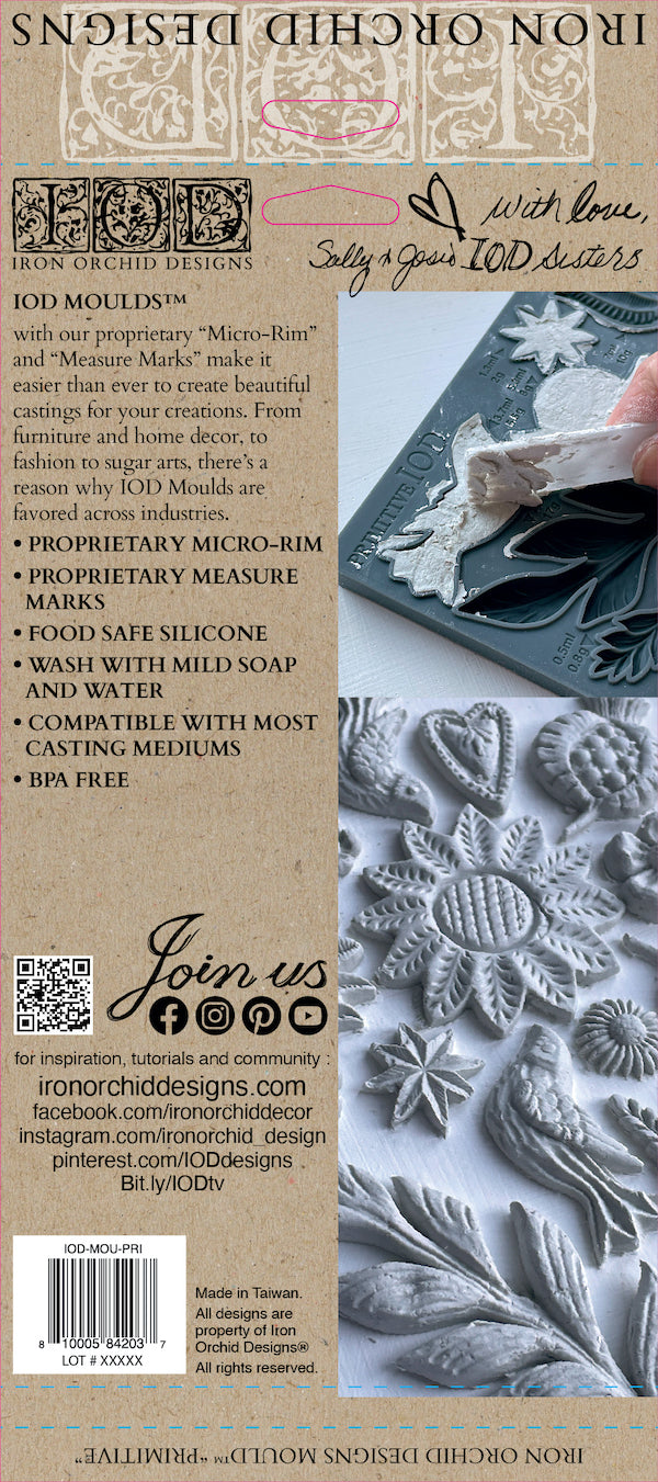 Primitive Decor Mould by Iron Orchid Designs IOD