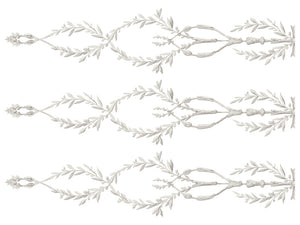 Trompe L'oeil Laurel  Paint Inlay by Iron Orchid Designs IOD