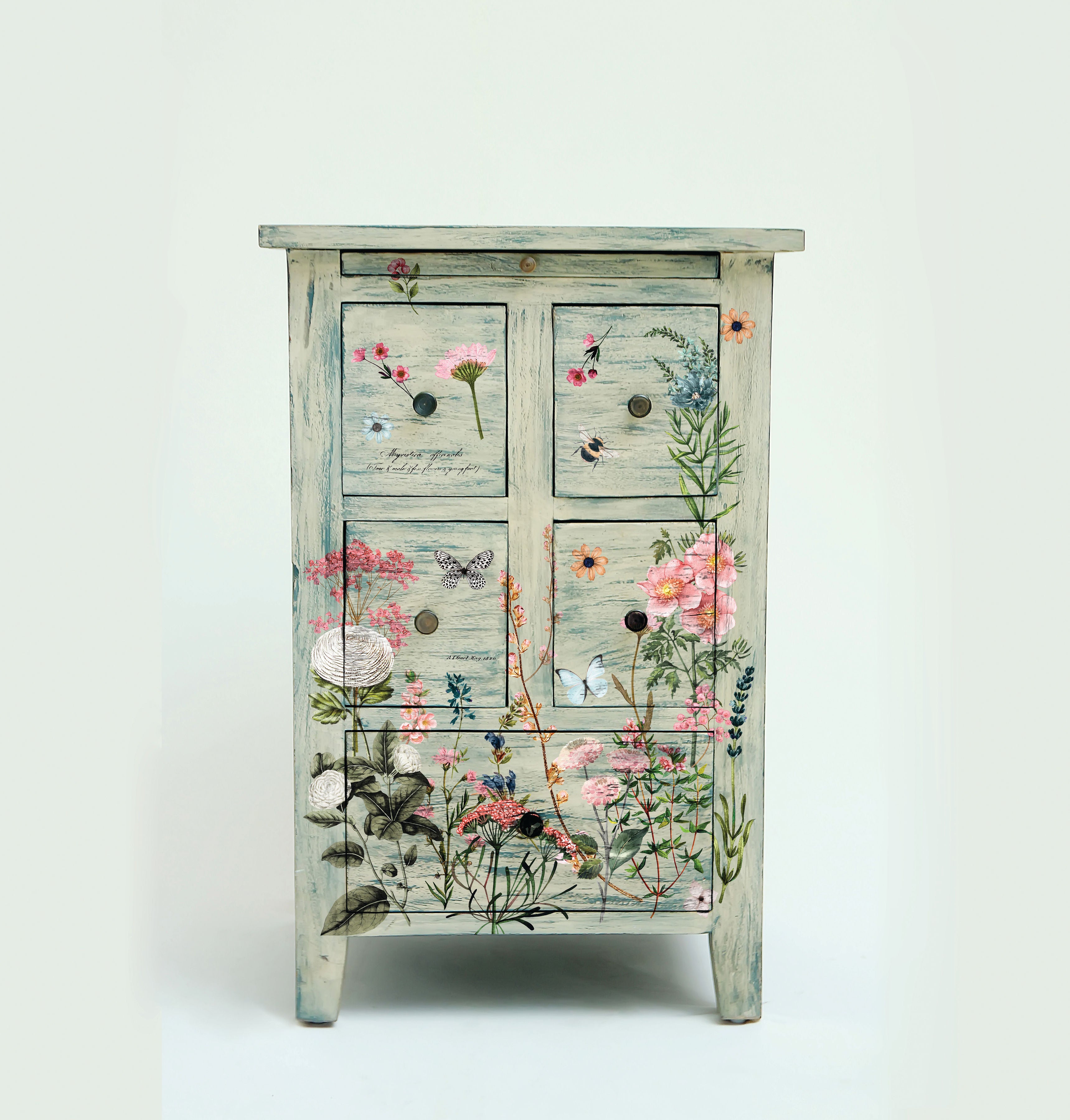Botanical Paradise Decor Transfer Redesign with Prima