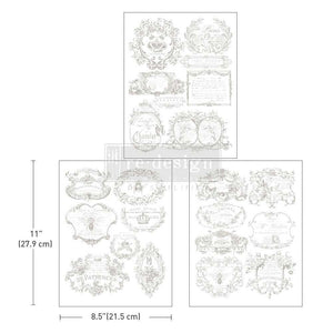 Vintage Labels II Decor Transfer by Redesign by Prima