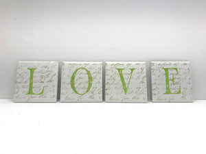 Set of 4 Drinks Coaster, Ceramic tile Drinks Mat
