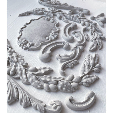 Olive Crest Decor Mould by Iron Orchid Designs IOD