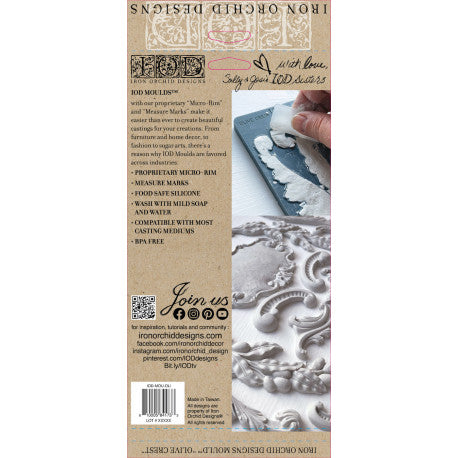 Olive Crest Decor Mould by Iron Orchid Designs IOD